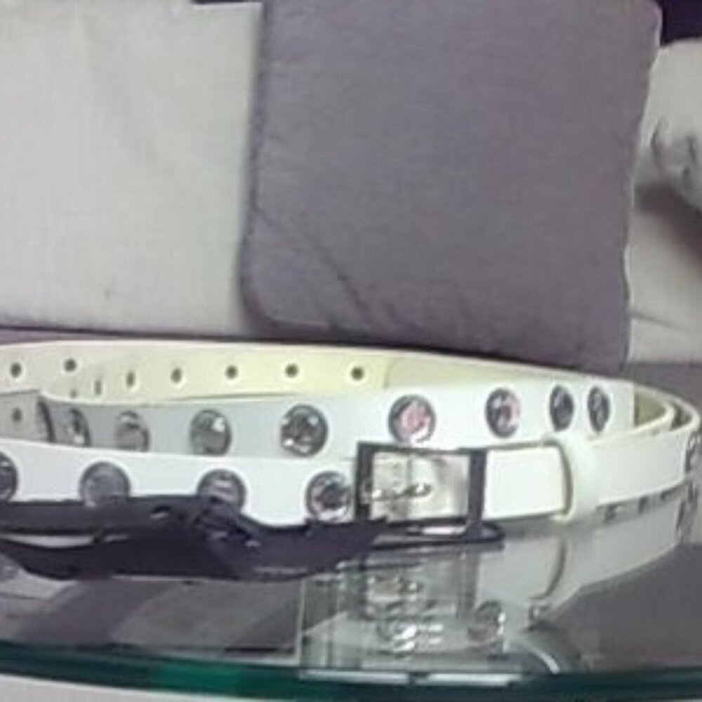 NWT Vintage RARE 2000s GF Ferré thin belt with buttons.